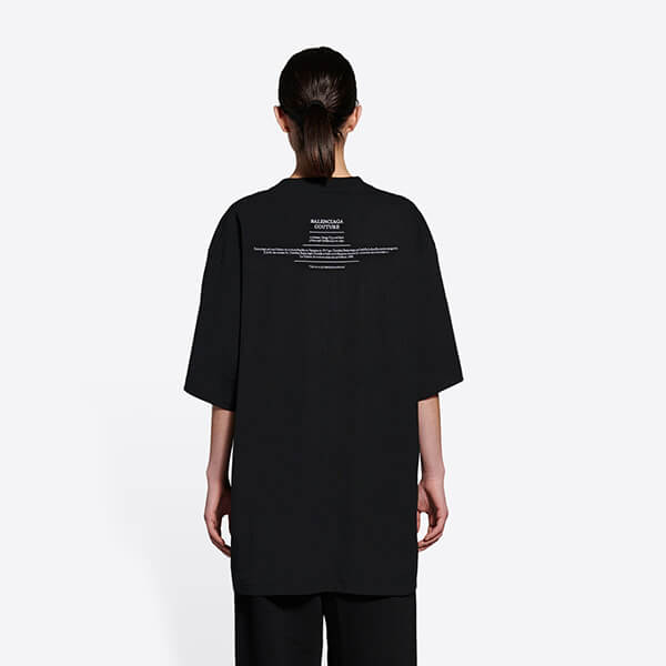 バレンシアガ Tシャツ パロディ メンズクチュールボクシーTシャツ 651795TJV901070