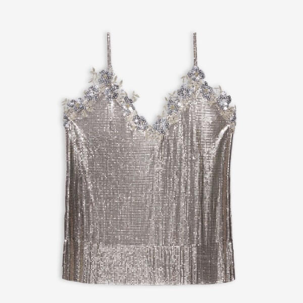 バレンシアガ トップス コピー CHAINMAILトップス☆メタリックメッシュ シルバー 659090TKR538106