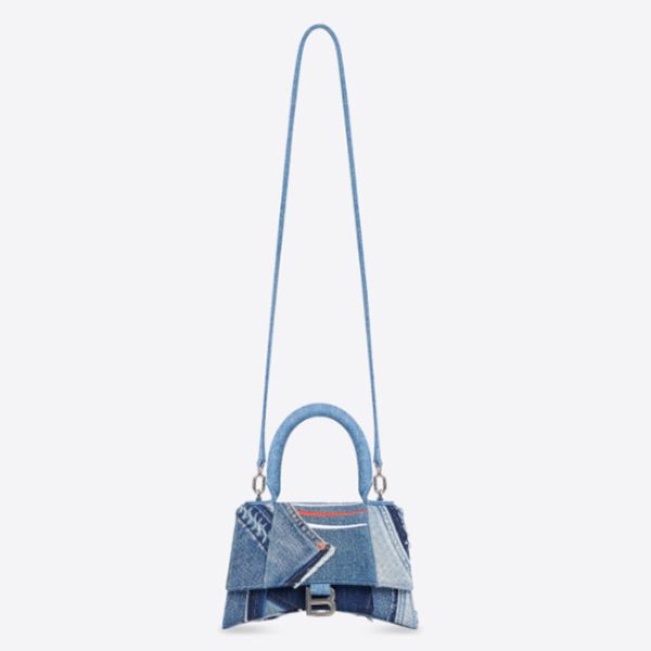 バレンシアガ ハンドバック 偽物*Top Handle デニム Bロゴ スモー 59354621E1Y4661