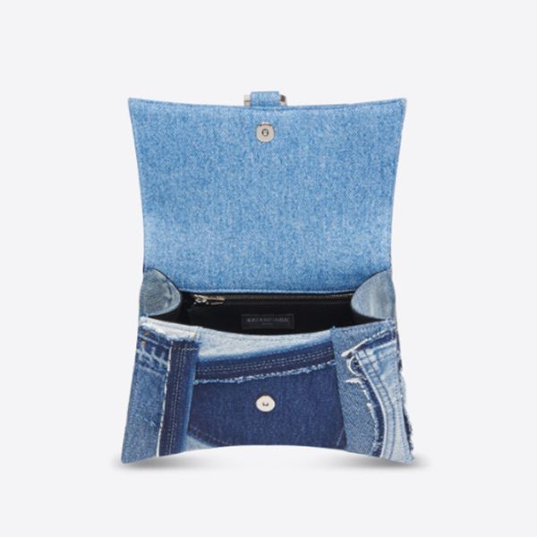 バレンシアガ ハンドバック 偽物*Top Handle デニム Bロゴ スモー 59354621E1Y4661