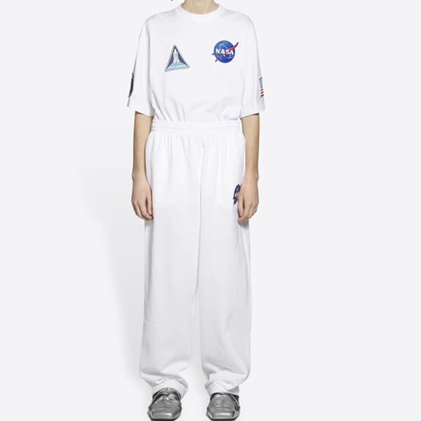 コラボ【バレンシアガ パンツ 偽物】× NASA スペース スウェットパンツ