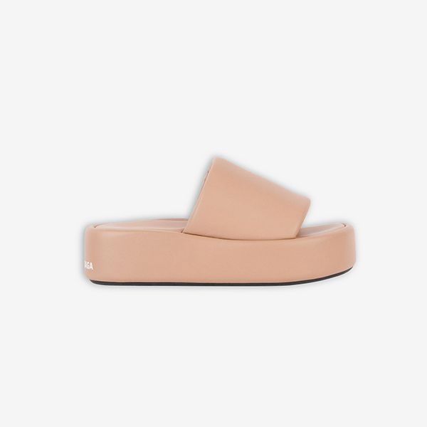 [バレンシアガ ロゴサンダル コピー]SANDAL RISE★ライズサンダル★beige★pink 656960WA2M31090