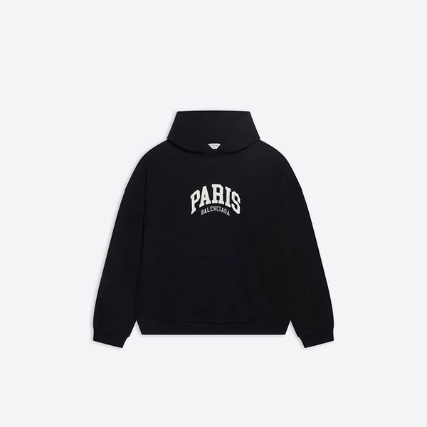 ◆バレンシアガ◆CITIES PARIS ロゴ入り フリース フーディー 偽物 3色【追跡付】