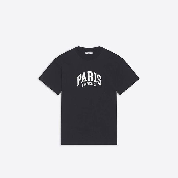 ◆バレンシアガ◆CITIES PARIS ロゴ ウィメンズ コットンTシャツ 偽物 お洒落に