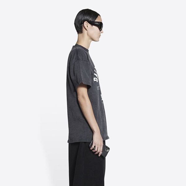 【セレブ多数愛用】◆バレンシアガ COLLEGE 1917 コットン Tシャツ 偽物 2色 612965TMV98616
