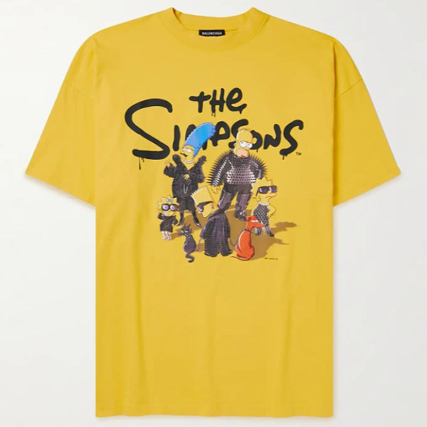SALE★バレンシアガ パロディ★ シンプソンズ オーバーサイズ Tシャツ 676589TLVG71000