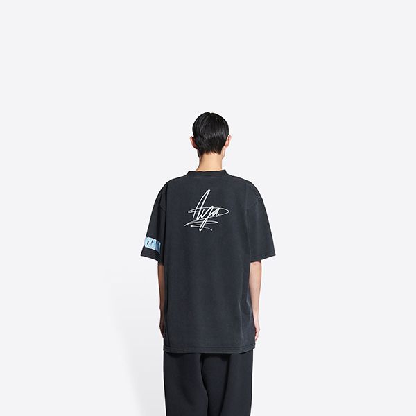 【バレンシアガ】アヤナカムラ コピーマーチ ラージフィットTシャツ641655TMV861055
