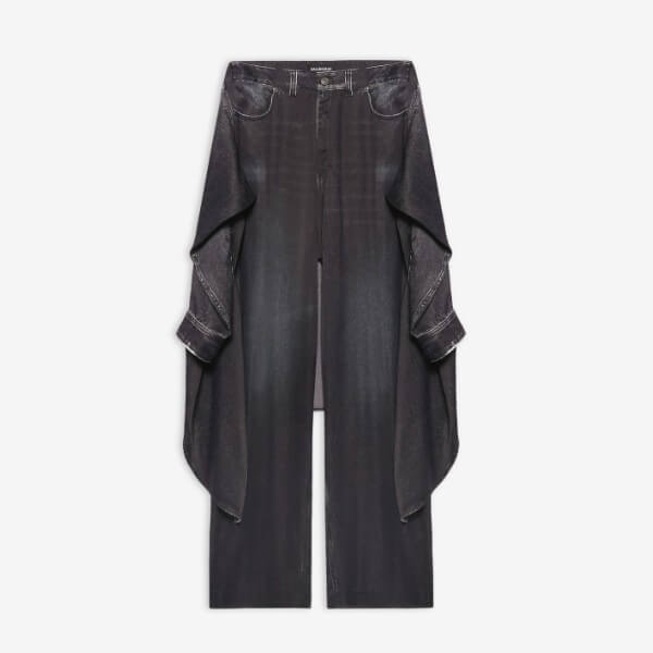 バレンシアガ パンツ コピー TROMPE-L\'CEIL ノテッドパンツ 657618TJW471270