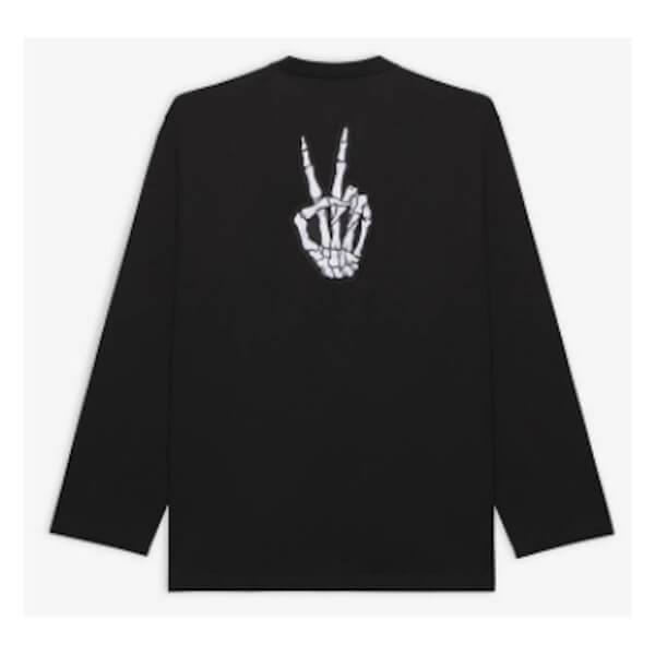 バレンシアガ Tシャツ 偽物 DRIP PEACE FLATGROUND 長袖Tシャツ 651796TKVA11012
