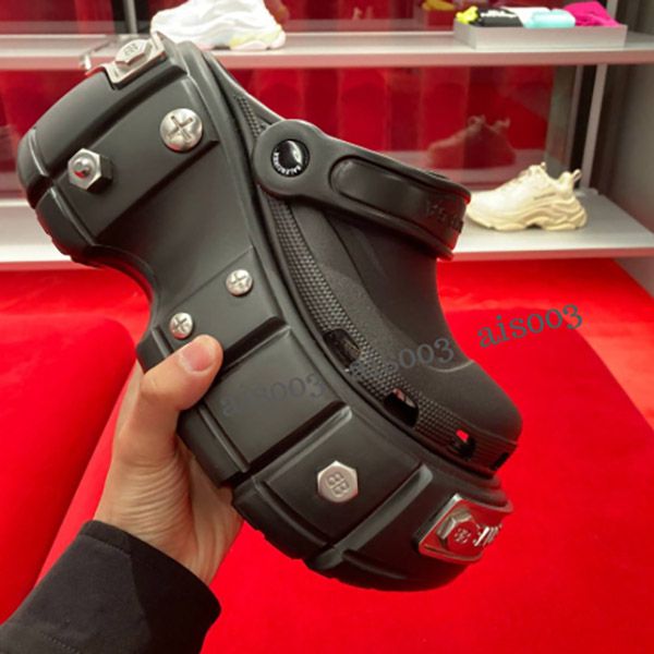 【22SS】バレンシアガ Hard Crocs サンダル クロックス 厚底 ロゴ