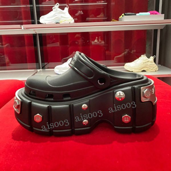 【22SS】バレンシアガ Hard Crocs サンダル クロックス 厚底 ロゴ