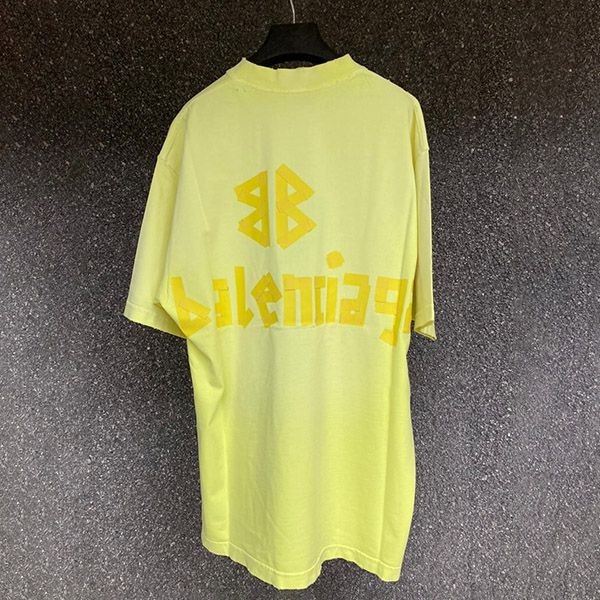 最も安いバレンシアガ TAPE TYPE Tシャツ 偽物 ミディアムフィット 739784TOVA91055