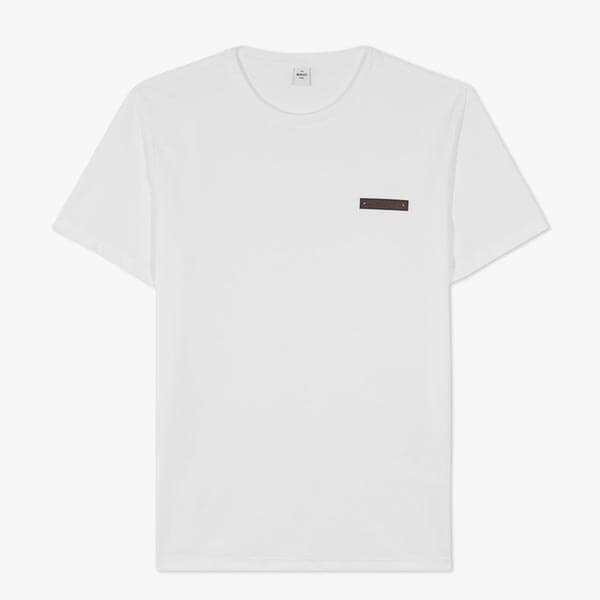 【ベルルッティ Tシャツ コピー】日本未入荷 新作 レザーディテール R20JRS62-JAEK