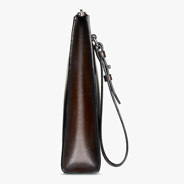 ベルルッティ クラッチバッグ 偽物 Spring21 Nino スクリットレザー ハンドル付ポーチ NINO_VOLUME_STRAP-V2