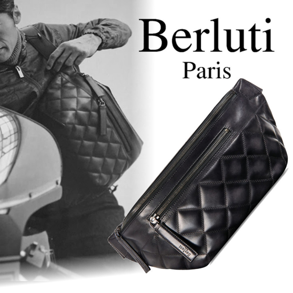 ▲王室貴族愛用▲ ベルルッティ スーパーコピー カーフレザークロスボディBag Oceans