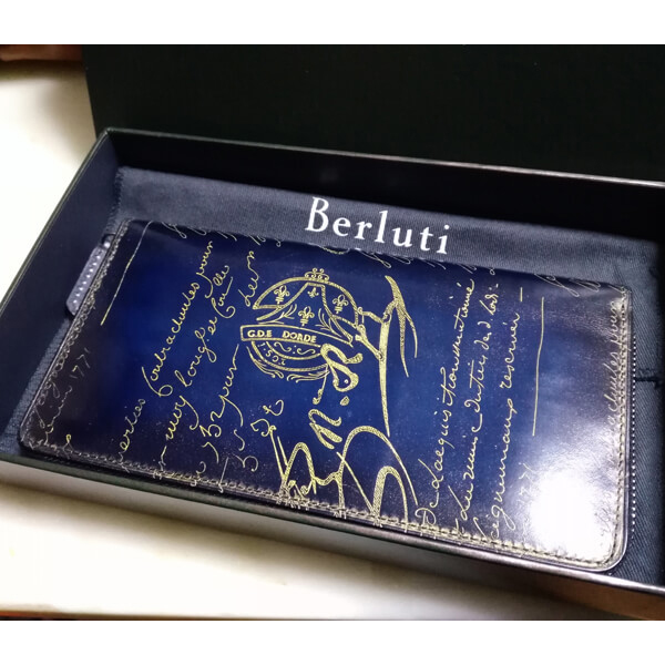 ベルルッティ 財布 スーパーコピー ダブルスタンプxシルバーパティーヌ希少品!! ITAUBA