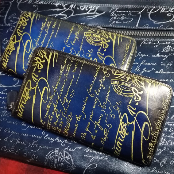 ベルルッティ 財布 スーパーコピー ダブルスタンプxシルバーパティーヌ希少品!! ITAUBA