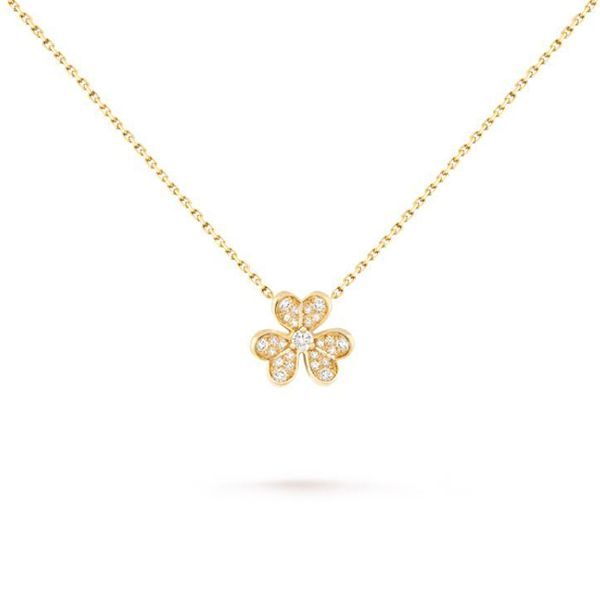 フリヴォル ネックレス コピー ヴァンクリーフ 偽物 Van Cleef & Arpels☆Frivole ミニ☆イエローゴールド 大人気！注目度抜群！