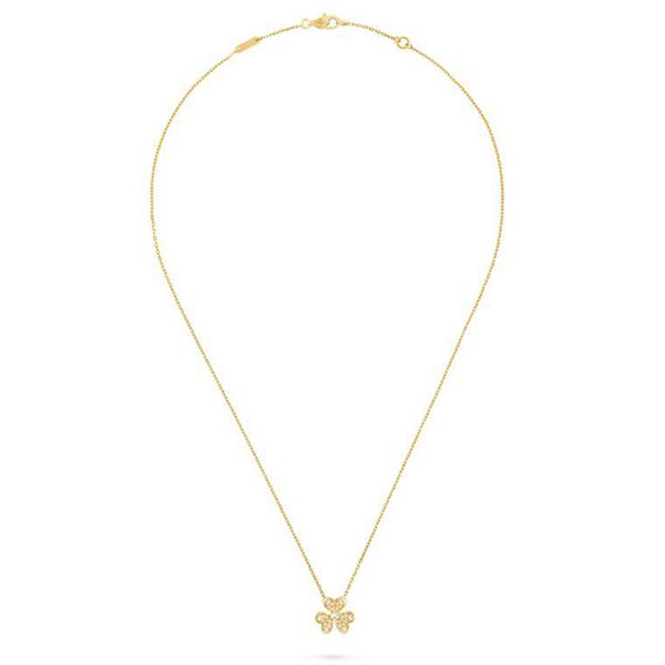 フリヴォル ネックレス コピー ヴァンクリーフ 偽物 Van Cleef & Arpels☆Frivole ミニ☆イエローゴールド 大人気！注目度抜群！