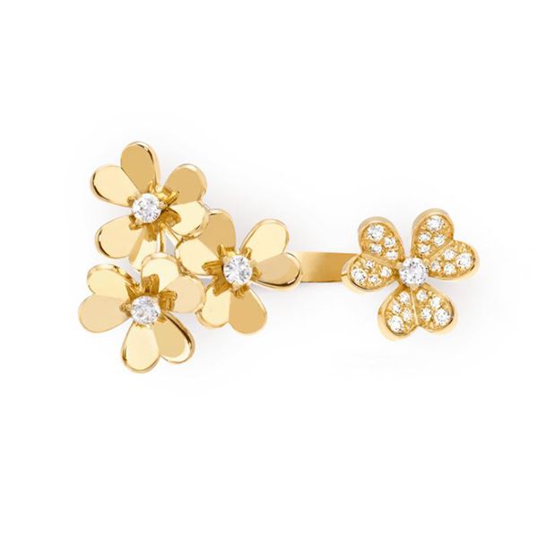 フリヴォル コピー リング【人気商品】ヴァンクリーフ 偽物 Van Cleef & Arpels Frivole オープンリング VCARP3W500 新作入手困難