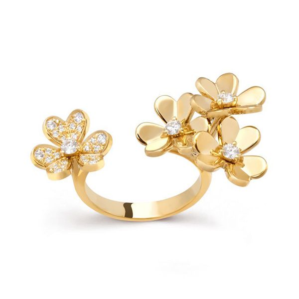 フリヴォル コピー リング【人気商品】ヴァンクリーフ 偽物 Van Cleef & Arpels Frivole オープンリング VCARP3W500 新作入手困難