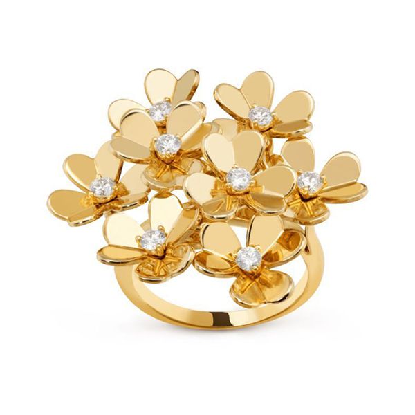 フリヴォル リング コピー ヴァンクリーフ 激安 Van Cleef & Arpels 8フラワー Frivole VCARB67700 新作入手困難