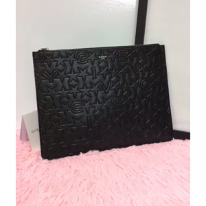 17/18AW GIVENCHY ジバンシィスーパーコピー★ゴールドロゴスターエンボスクラッチバッグ BK0607 2106 001