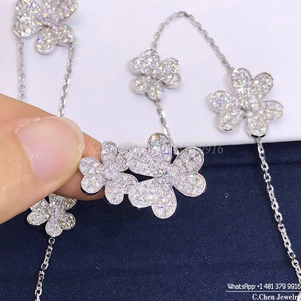 お洒落に ヴァンクリーフ＆アーペルネックレス 9フラワー 偽物 VCARN25400