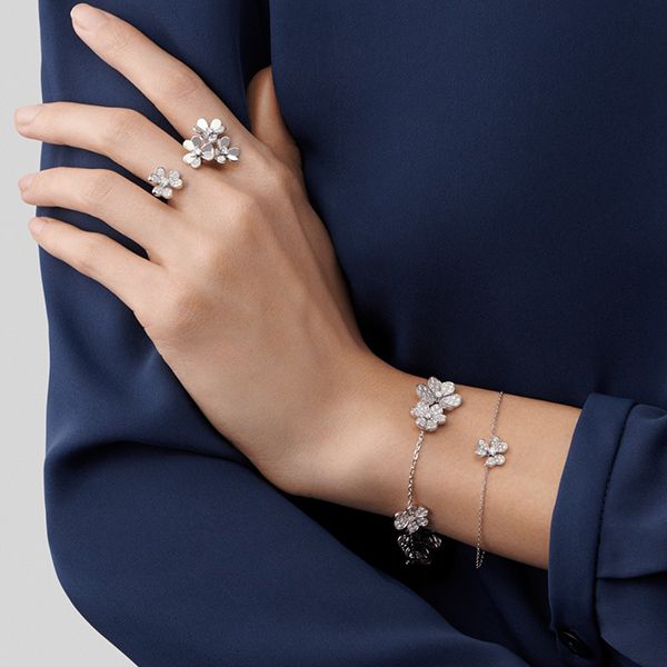 フリヴォル コピー ブレスレット ヴァンクリーフ 偽物 Van Cleef & Arpels＊Frivole ミニモデル ダイヤ VCARP3W200 大人気！注目度抜群！