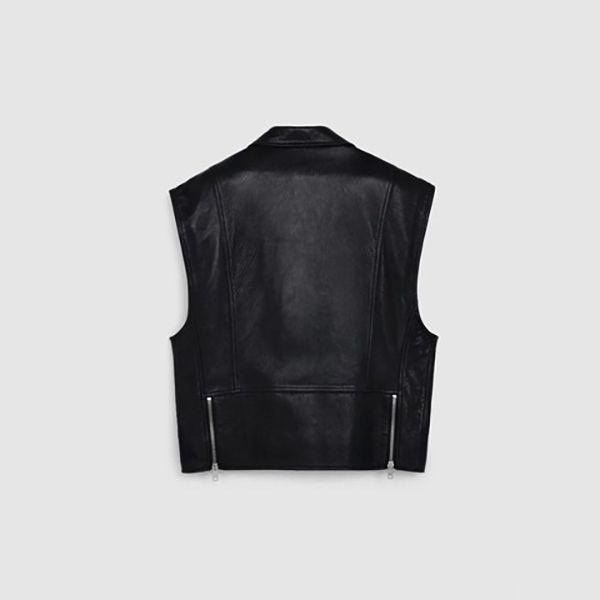 ■セリーヌ 偽物■ レザージャケット OVERSIZED COWBOY JACKET IN SOFT ENGLISH LAMBSKIN 2EB34303P.38NO