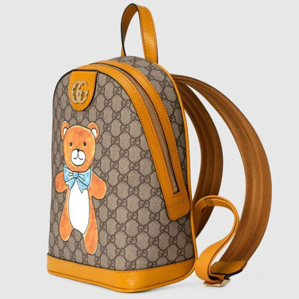 KAI x グッチ​ 偽物 グッチ KAI カイ ​テディベア コラボアイテム発売 リュックスモール バックパック 2021年春夏新作​