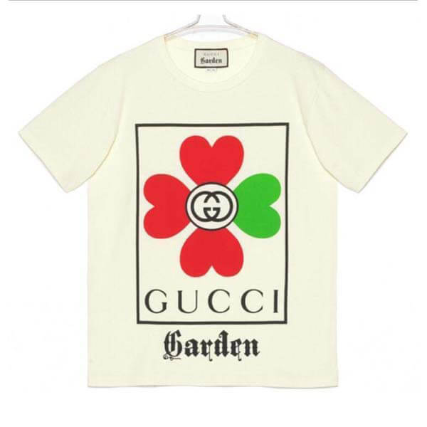 グッチ tシャツ 偽物 ガーデン★オーバーサイズ フラワー ロゴTシャツ 関送込