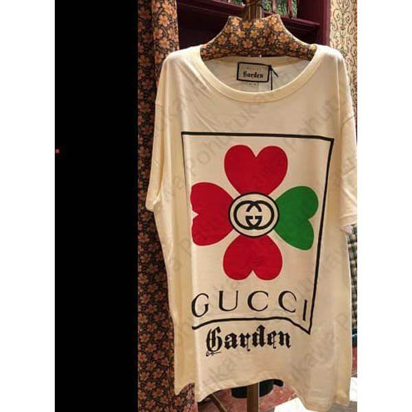 グッチ tシャツ 偽物 ガーデン★オーバーサイズ フラワー ロゴTシャツ 関送込
