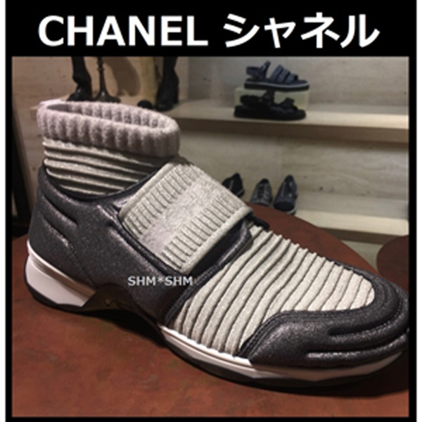 18-19AW シャネルスーパーコピー *お洒落なストレッチスニーカーシャネルお早めにブラック