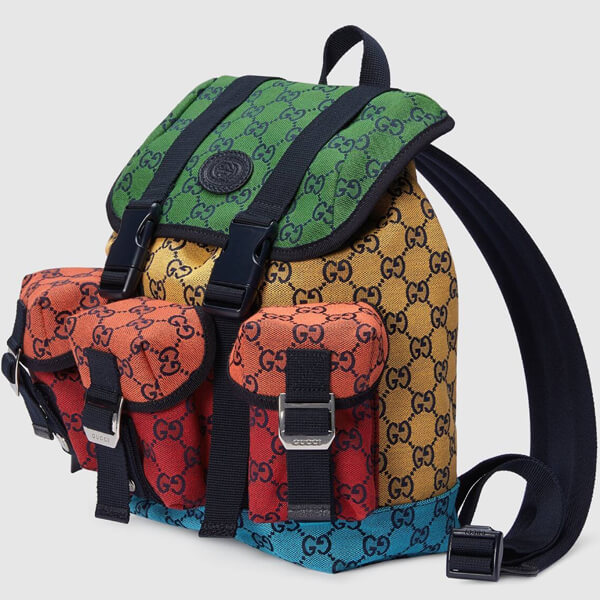 グッチ バックパック コピー【すぐ届く】21SS*GG マルチカラー スモール バックパック 658783 2UZBN 3280