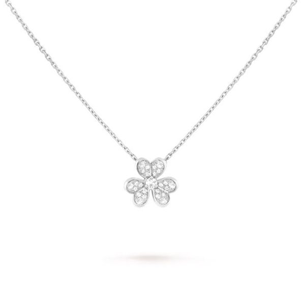 フリヴォル ネックレス コピー ヴァンクリーフ 偽物 Van Cleef & Arpels☆Frivoleネックレス ミニモデル☆Wゴールド 世界中で大人気！