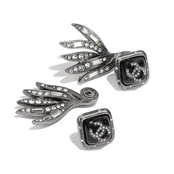 シャネル ピアス コピー★メタル & ストラス ピアス AB6196 B05633 NC449