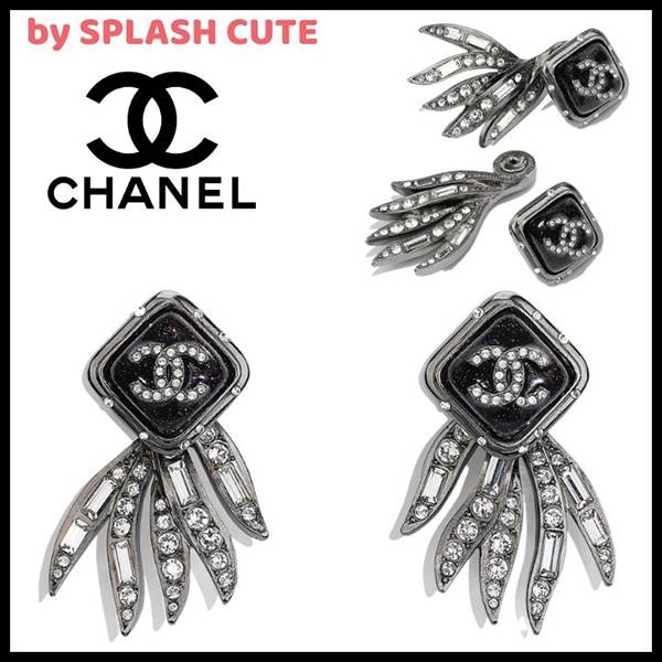 シャネル ピアス コピー★メタル & ストラス ピアス AB6196 B05633 NC449