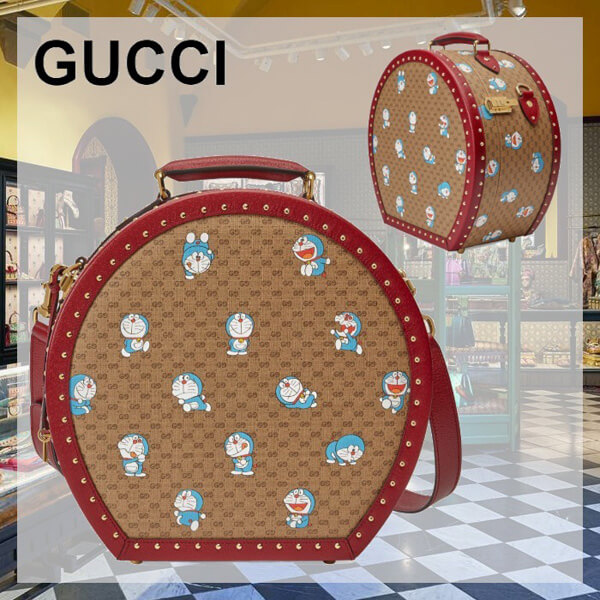 人気No1 グッチ ドラえもん 偽物★DORAEMON x グッチ ハットケース 大人気602370 2TJAG 8580