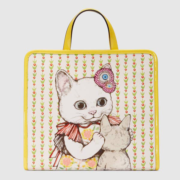 グッチ トート バッグ コピー グッチ×ヒグチユウコ チルドレンズ 日本限定 トートバッグ 605614 H6UAH 8954