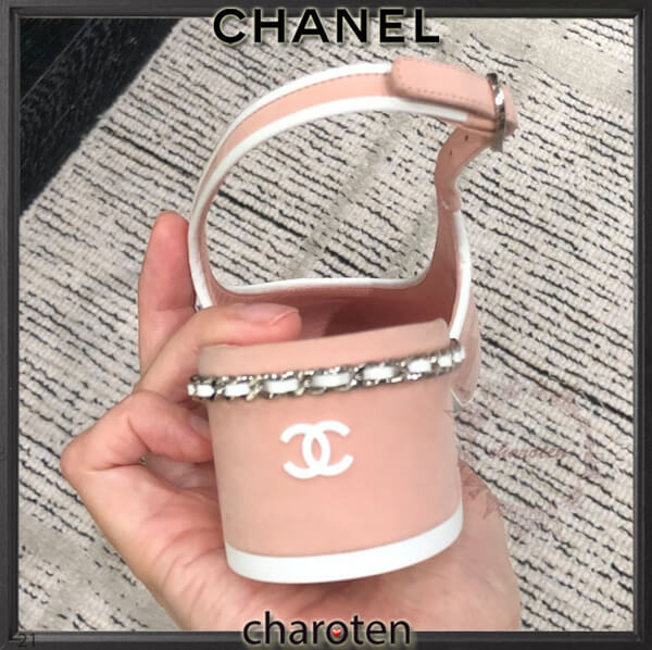 【シャネル サンダル 偽物】超限定踵にCCスリングバッグ