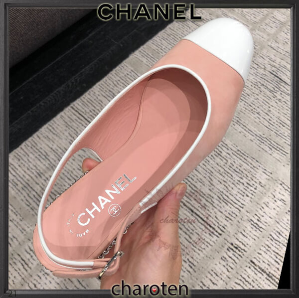 【シャネル サンダル 偽物】超限定踵にCCスリングバッグ