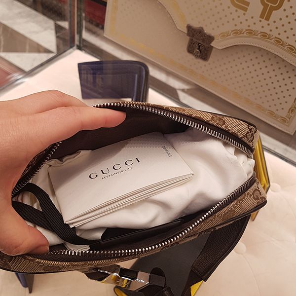 [グッチ ウエストバッグ 偽物] GG キャンバス BELT BAG ☆ ウエストバッグ