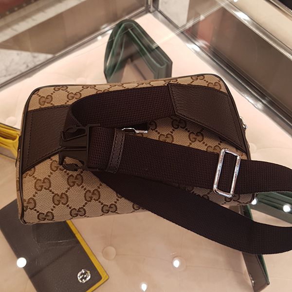 [グッチ ウエストバッグ 偽物] GG キャンバス BELT BAG ☆ ウエストバッグ