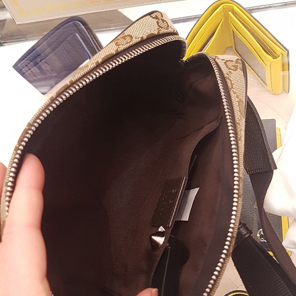 [グッチ ウエストバッグ 偽物] GG キャンバス BELT BAG ☆ ウエストバッグ
