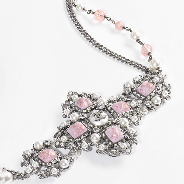 シャネル ベルト コピー チェーン パール ストラス CC AB6936B06547NF058