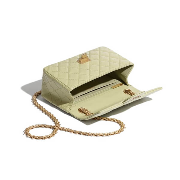 シャネル チェーンバッグ コピー 22.5 ミニ ハンドバッグ＊ブロンズ チェーン AS0874B01441N5204