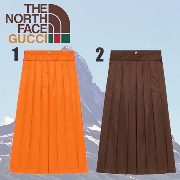 グッチ×ザノースフェイス 偽物 North Face x グッチ パラシュートスカート 2色 641319 Z9687 7370
