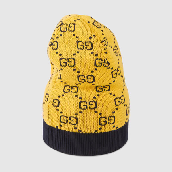 【グッチ】グッチ 帽子 偽物 新作☆マルチカラーGGウールとコットンの帽子 664983 3GF10 7100