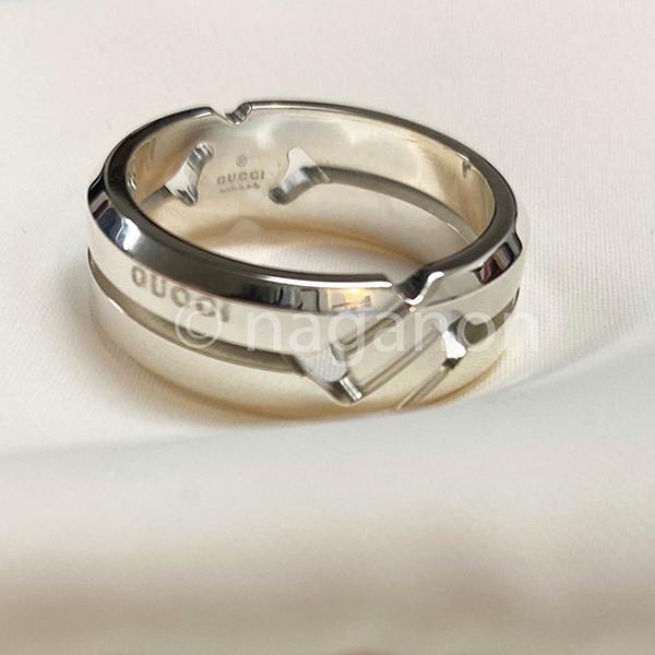グッチ シルバー リング 偽物☆ノットリング7mm シルバーリング 314011 J8400 8106